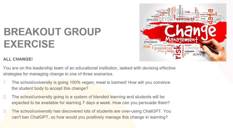 Breakout groups